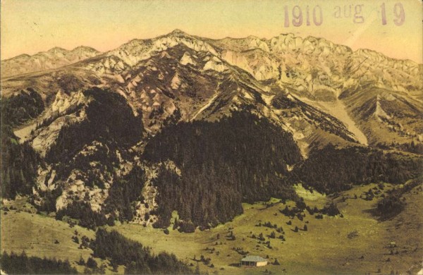 A Királykő keleti oldalát ábrázoló ritka képeslap 1910-ből